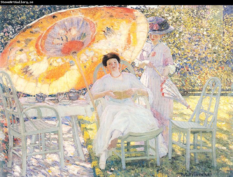 Frieseke, Frederick Carl The Garden Parasol